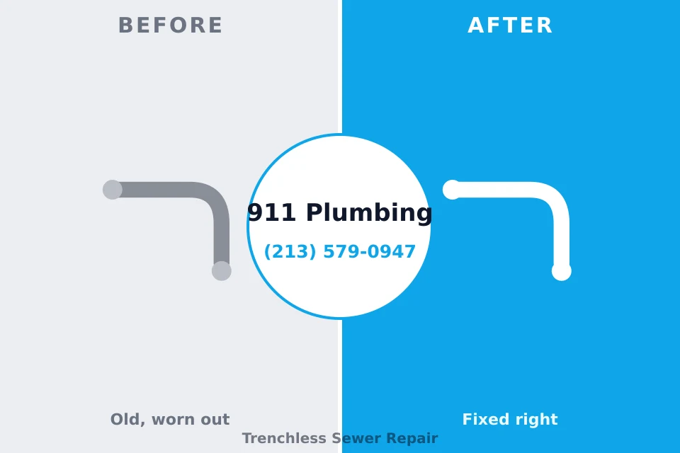 Before and after: plumbing repair Bessemer City, NC
